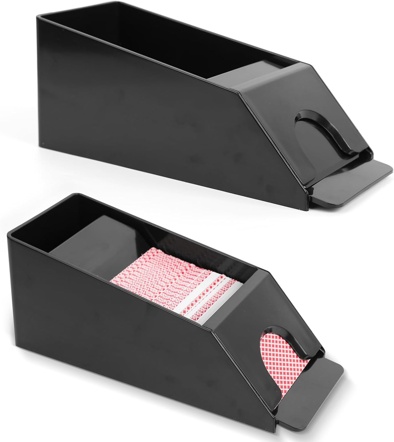 Blackjack Set for 4 Decks Pokers, Poker Accessories Casino Card Shufflers Card Dealer, ABS Blackjack Poker Set Playing Card Dispenser, Poker Card Dealer...