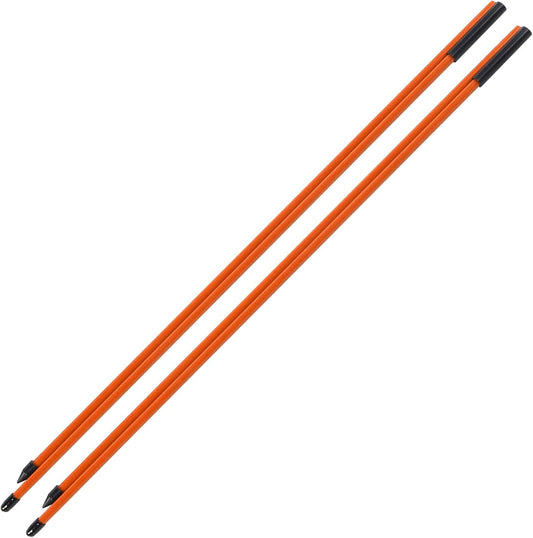 Collapsible Alignment Sticks,Fiberglass Golf Alignment Sticks, Golf Alignment Rods - Improve Swing Precision, 2 Section Foldable Design(Orange)