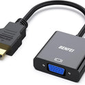 BENFEI HDMI to VGA, Gold-Plated Adapter (Male to Female) for Computer, Desktop, Laptop, PC, Monitor, Projector, HDTV, Chromebook, Raspberry Pi, Roku, Xbox...