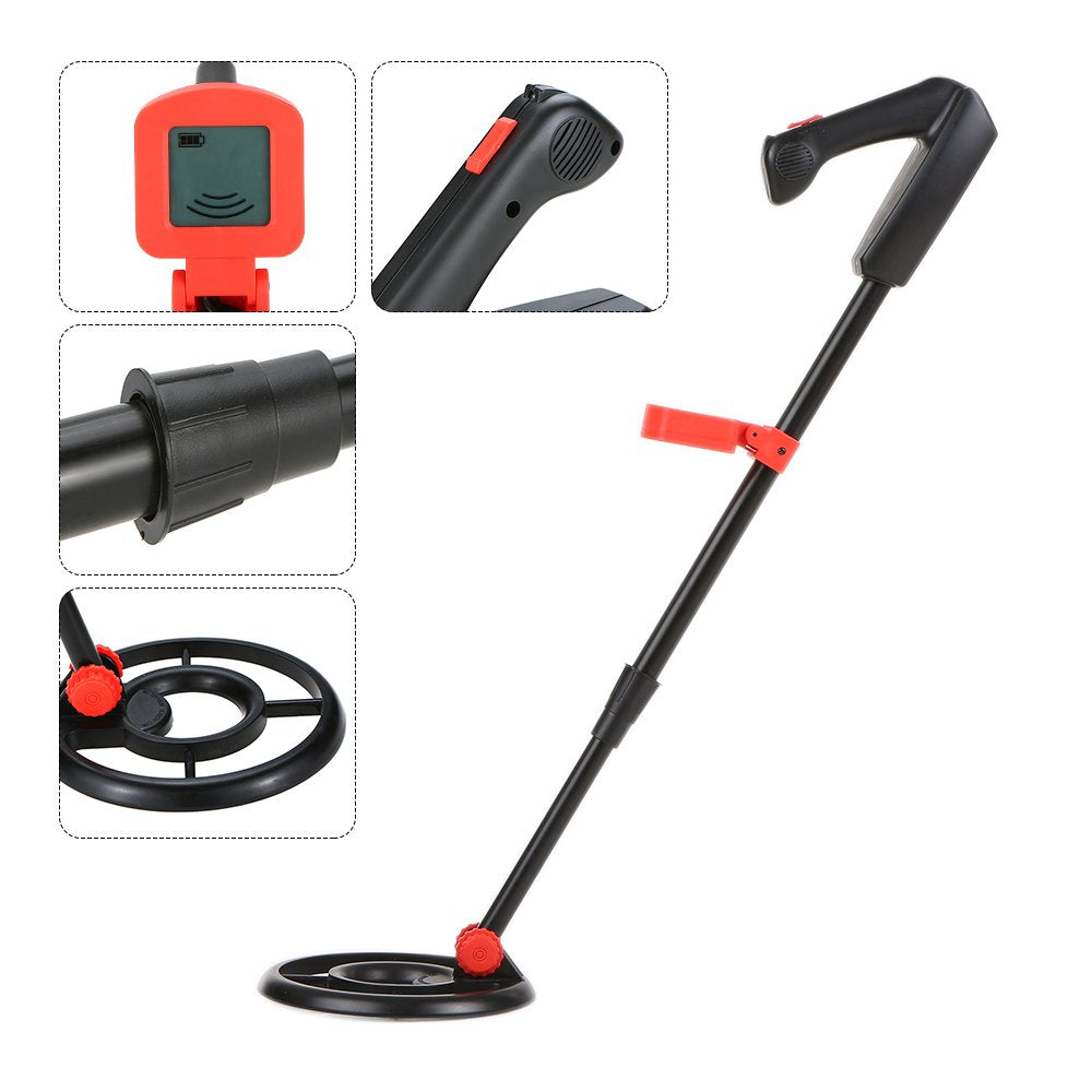 Waterproof Outdoor Metal Detector LCD Sensitive Search Coin Gold Digger Treasure Hunter for Kids/Starters