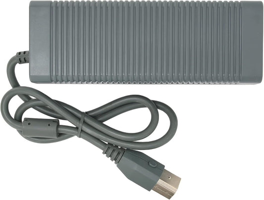 Dioche Game Console Power Adapter Game Console Power Adapter Abs Gray For 360 Power Adapter Game Console Power Supply Charger With Power Cord