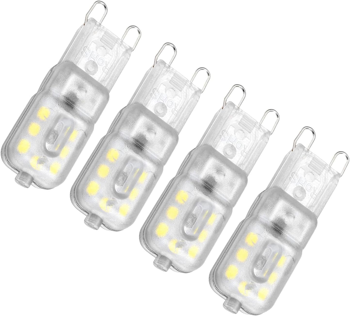 Generic 8 Pieces G9 LED Bulb LED Bulbs 3000K, Corn Lamp LED Corn Light for Wall Sconces, Vanity Mirror Light, Pendant Lamp, 3W