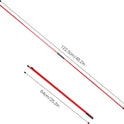 Collapsible Alignment Sticks,Fiberglass Golf Alignment Sticks, Golf Alignment Rods - Improve Swing Precision, 2 Section Foldable Design(Orange)