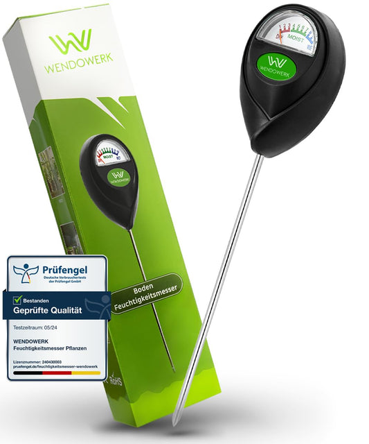 WENDOWERK® Soil Moisture Meter for Plants - [Green/Black] - No x- Improved Moisture Meter Plants [2022] - Premium Soil Testerz