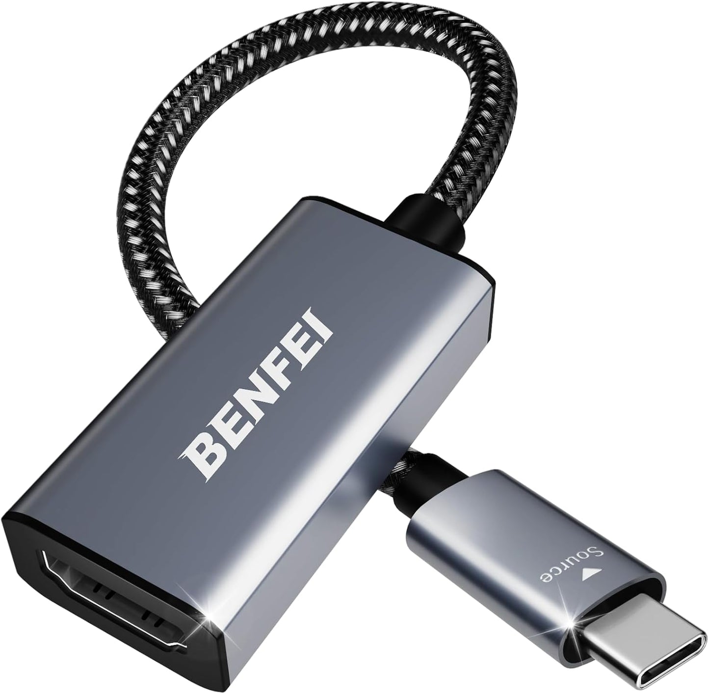 BENFEI USB C to HDMI Adapter 4K@60Hz, USB Type-C to HDMI Adapter [Thunderbolt 3/4/5 Compatible] with iPhone 15 Pro/Max, MacBook Pro/Air 2023, iPad Pro, iMac...