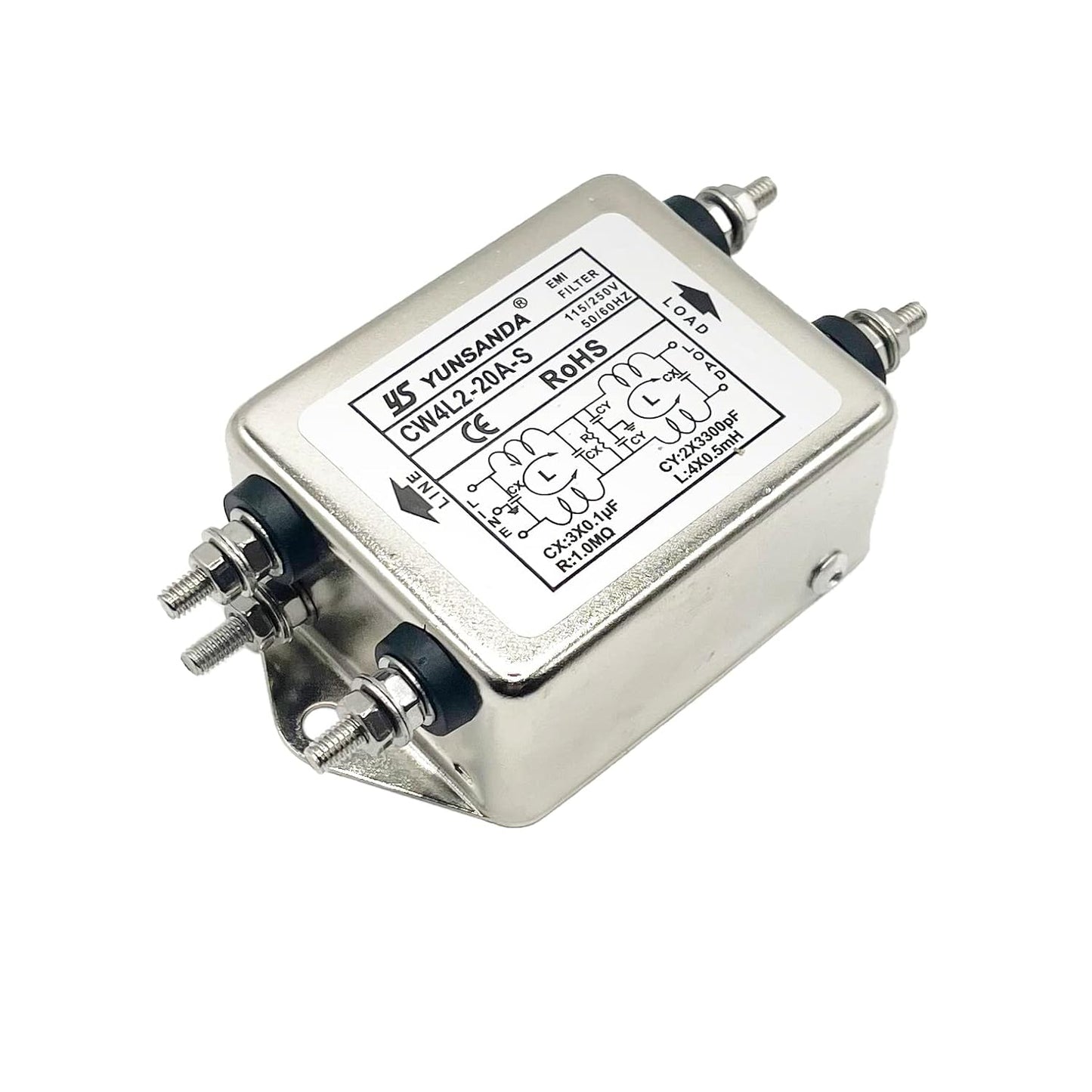 AC 115/250V 20A CW4L2-20A-S Noise Suppressor Power EMI Filter AC Power Line EMI Filter