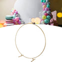 Miokycl Round Backdrop Stand Iron Circle Wedding Arch Stand for Valentine's Day Wedding Birthday Christmas Decoration 6.7ft Gold