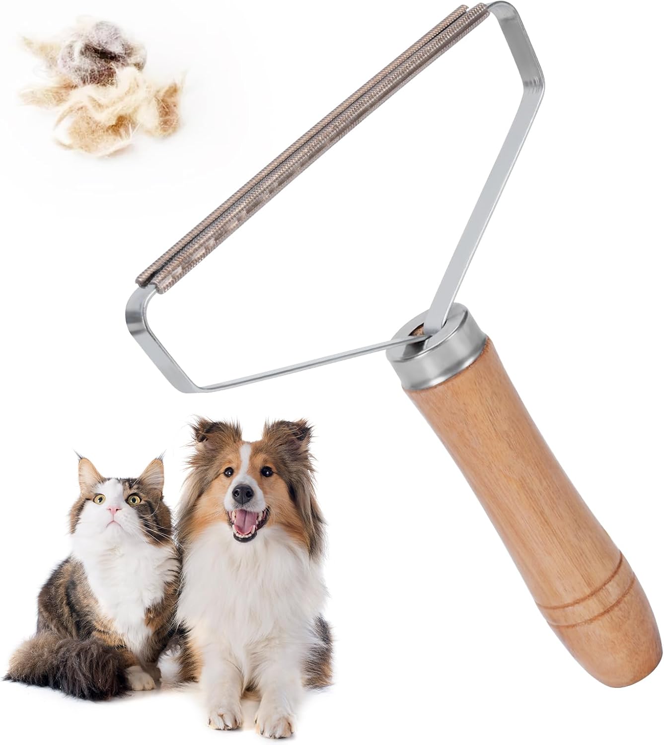 Kronwahl 2 PIECE reusable manual lint shaver, convenient lint remover, portable and efficient lint brush, lint roller for clothes, carpets, pet hair and more