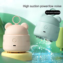Vernijtrdy Cute Desktop Vacuum Cleaner Mini BearHead Ring Vacuum Cleaner for Cleaning Dust Crumbs Color