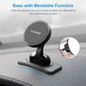 FLOVEME Magnetic Car Mobile Phone Holder with Adhesive Base, 360° Rotation Compatible with iPhone 14 13 12 Pro Samsung Huawei Xiaomi