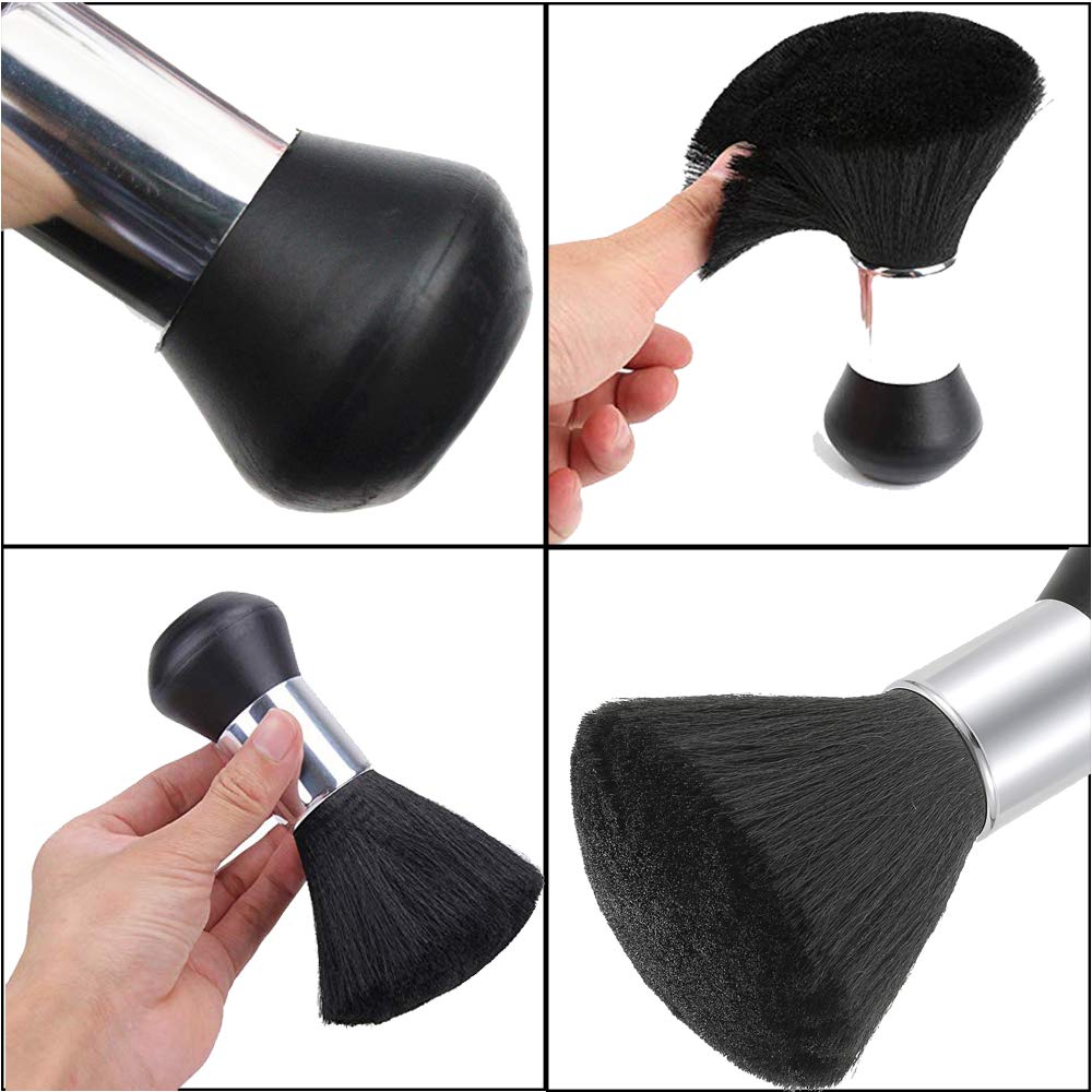 JewelryWe Professional Barber Neck Duster Brush Hair Cutting Kits Hair Salon Hair Removal Brush Broken Hairbrush Haircut Special Cleaning Brush