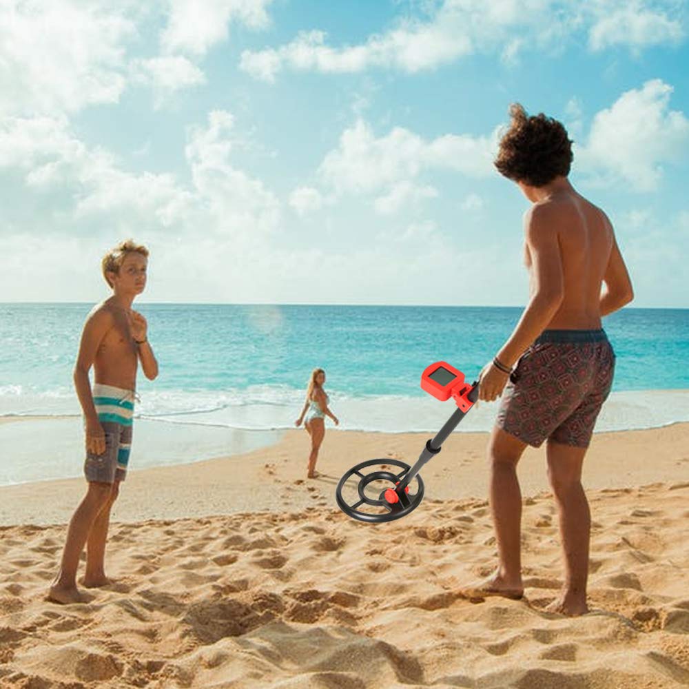 Waterproof Outdoor Metal Detector LCD Sensitive Search Coin Gold Digger Treasure Hunter for Kids/Starters