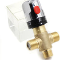 UGPLM Brass Thermostatic Mixing Valve 1/2 NPT Male Connections Home Plumbing Fixtures Bathroom for Showers Home Kitchen Bidets