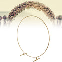 Miokycl Round Backdrop Stand Iron Circle Wedding Arch Stand for Valentine's Day Wedding Birthday Christmas Decoration 6.7ft Gold