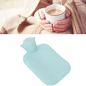 500ML Hot Water Bag, Thicken Soft PVC Hot Water Bag, Pressure Resistant Explosion Proof Portable Warm Water Bottle for Hand Back Neck (Blue)