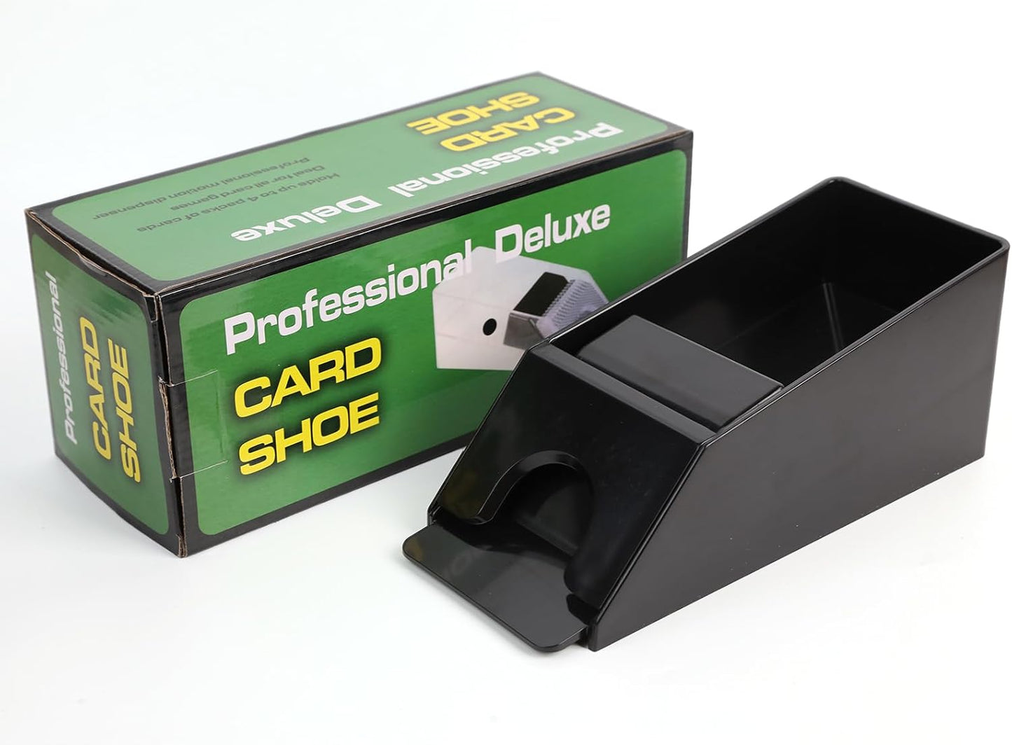 Blackjack Set for 4 Decks Pokers, Poker Accessories Casino Card Shufflers Card Dealer, ABS Blackjack Poker Set Playing Card Dispenser, Poker Card Dealer...