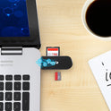 Vanja SD Card Reader, USB-C & USB Memory Card Reader, Camera SD Card Adapter for Micro SD, SDXC, SDHC and UHS-I Cards