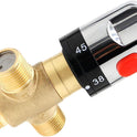 UGPLM Brass Thermostatic Mixing Valve 1/2 NPT Male Connections Home Plumbing Fixtures Bathroom for Showers Home Kitchen Bidets