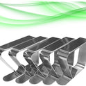 DECHOUS 5pcs Stainless Steel Tablecloth Clips Tablecloth Cover Clamps for Spill Prevention Dining Table Cover Hold Down Hotel Banquet Home Kitchen