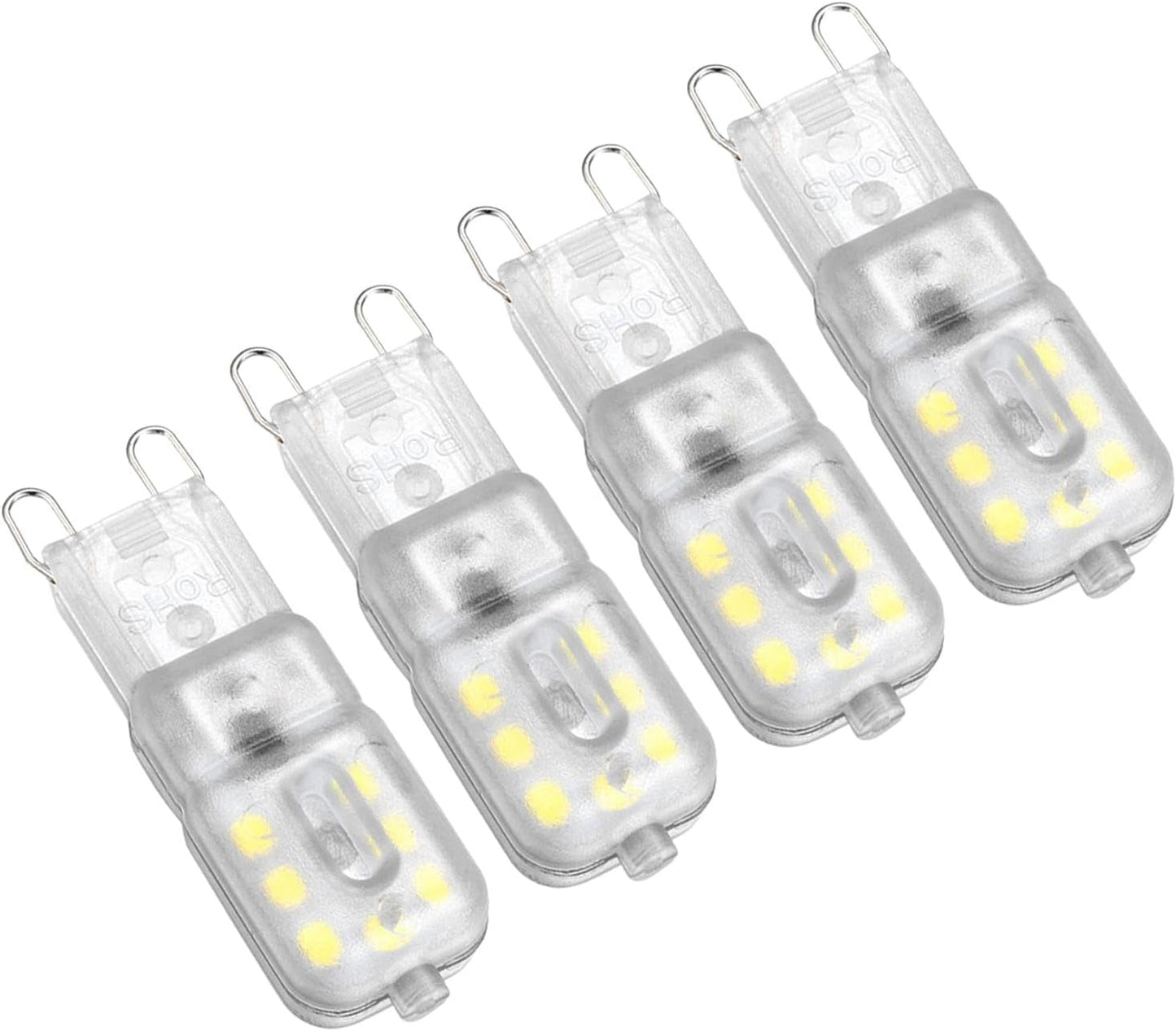 Generic 8 Pieces G9 LED Bulb LED Bulbs 3000K, Corn Lamp LED Corn Light for Wall Sconces, Vanity Mirror Light, Pendant Lamp, 3W