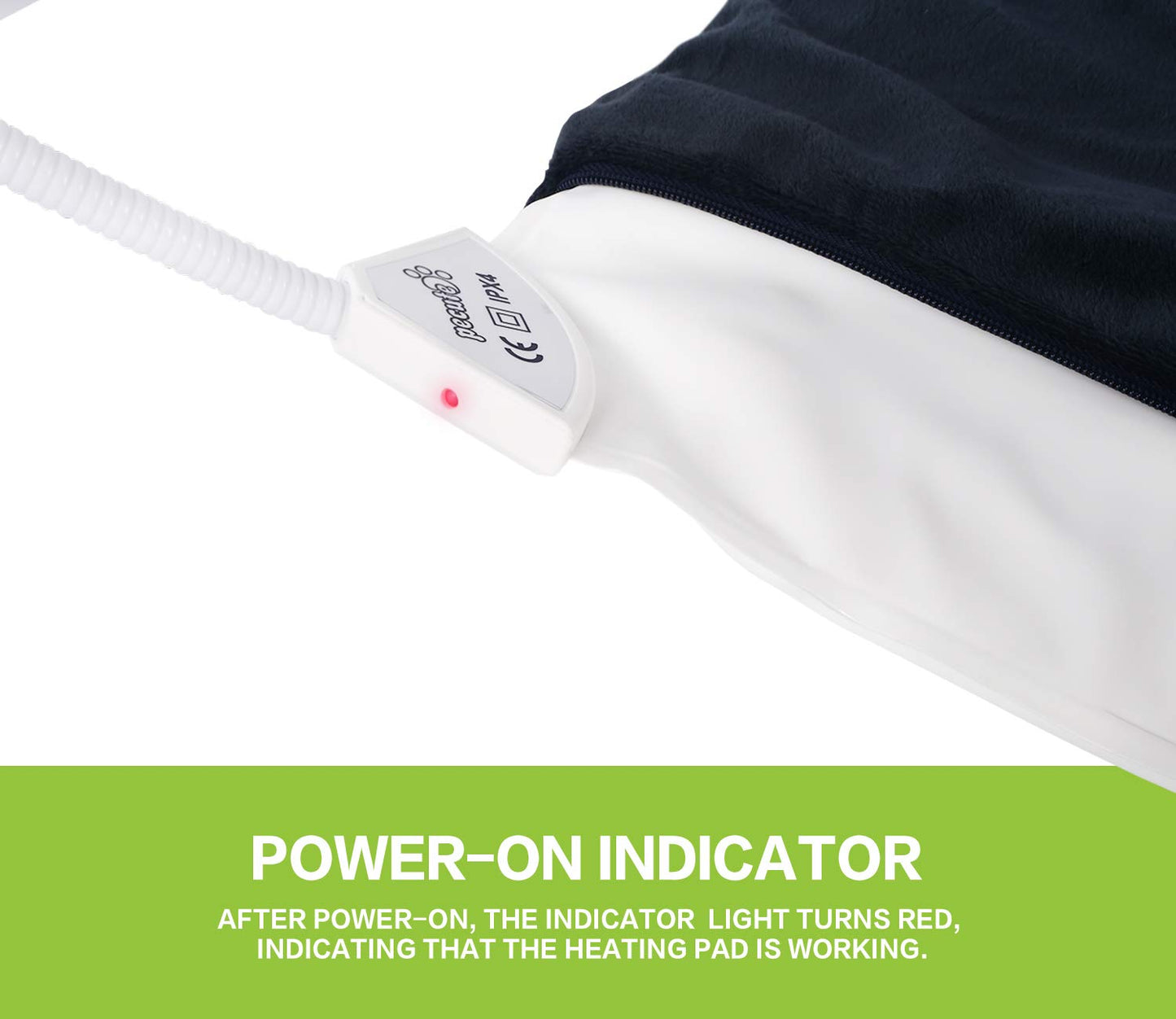 Pecute Haustier Heizkissen – Heizmatte für Hund & Katze, Wasserdichte Wärmedecke mit Konstanter Temperatur, L 65×50cm