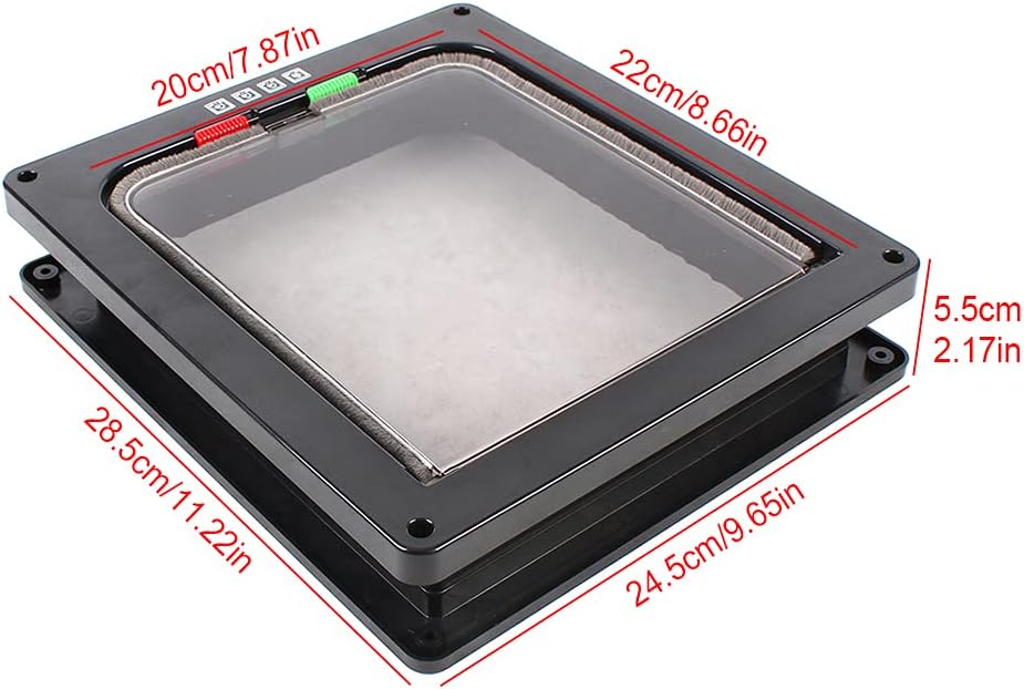 Cat Flap, Inner Door, Pet Door, Dog Flap for Cats and Small Dogs, Dog Door, Cat Door, Pet Flap, Free Access in Both Directions (28.5 x 24.5 x 6 cm Flap)