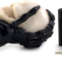 Thruifo Manual Car Knob Shift Handle Magic Skeleton Stick Fits Most MT Gears Beige and Black