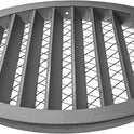Vent Systems 12” Inch Aluminum Steel Soffit Vent Cover – Round Louvered Air Vent Grille with Built-in Mesh Screen and Flange – Heavy-Duty HVAC Register for...