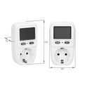 EU Plug 220V Digital LCD Power Meter Wattmeter Socket Energy Meter Kwh Voltage Current Frequency Electricity Monitor