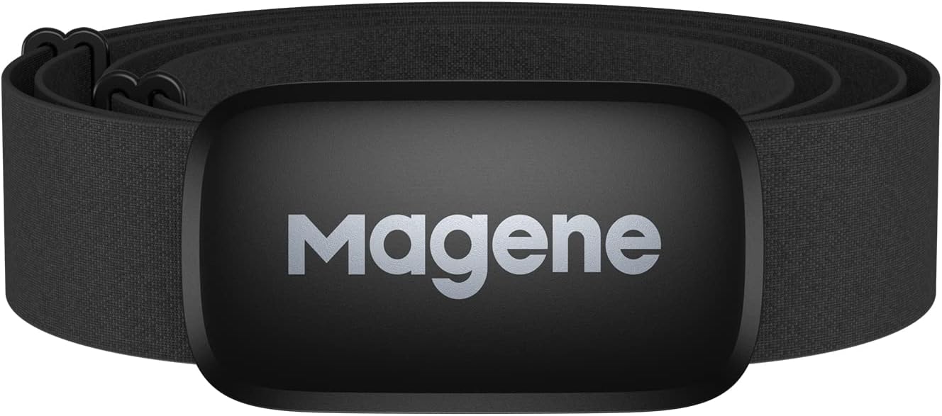 Magene H003 (H64 New Version) Heart Rate Monitor, Heart Rate Sensor Chest Strap, Protocol ANT+/Bluetooth, Compatible with iOS/Android APPs