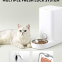 PETKIT Automatic Food Dispenser with Stainless Steel Bowl, APP Control, LED Display for Low Amount of Food, Cat Food Dispenser (Dog) - 2.8L
