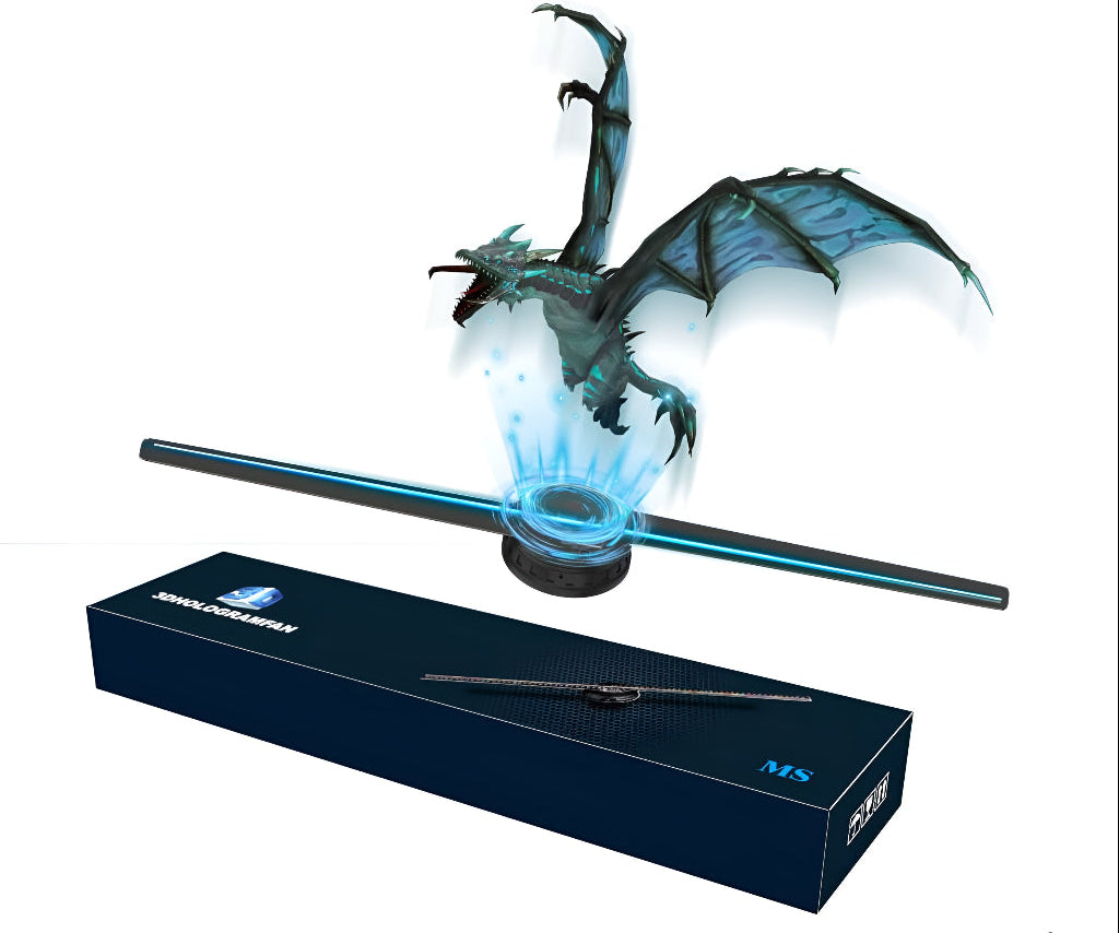 Missyou 16.5″ 3D Hologram Fan – Stunning LED Ads