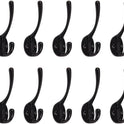 CAZARU Coat rack Double Coat Hook 10 Pcs Classic Iron Hanger Hook Decoration Hallway Coat Hat Storage Household Key Holder Wall Decor Wall-mounted coat rack