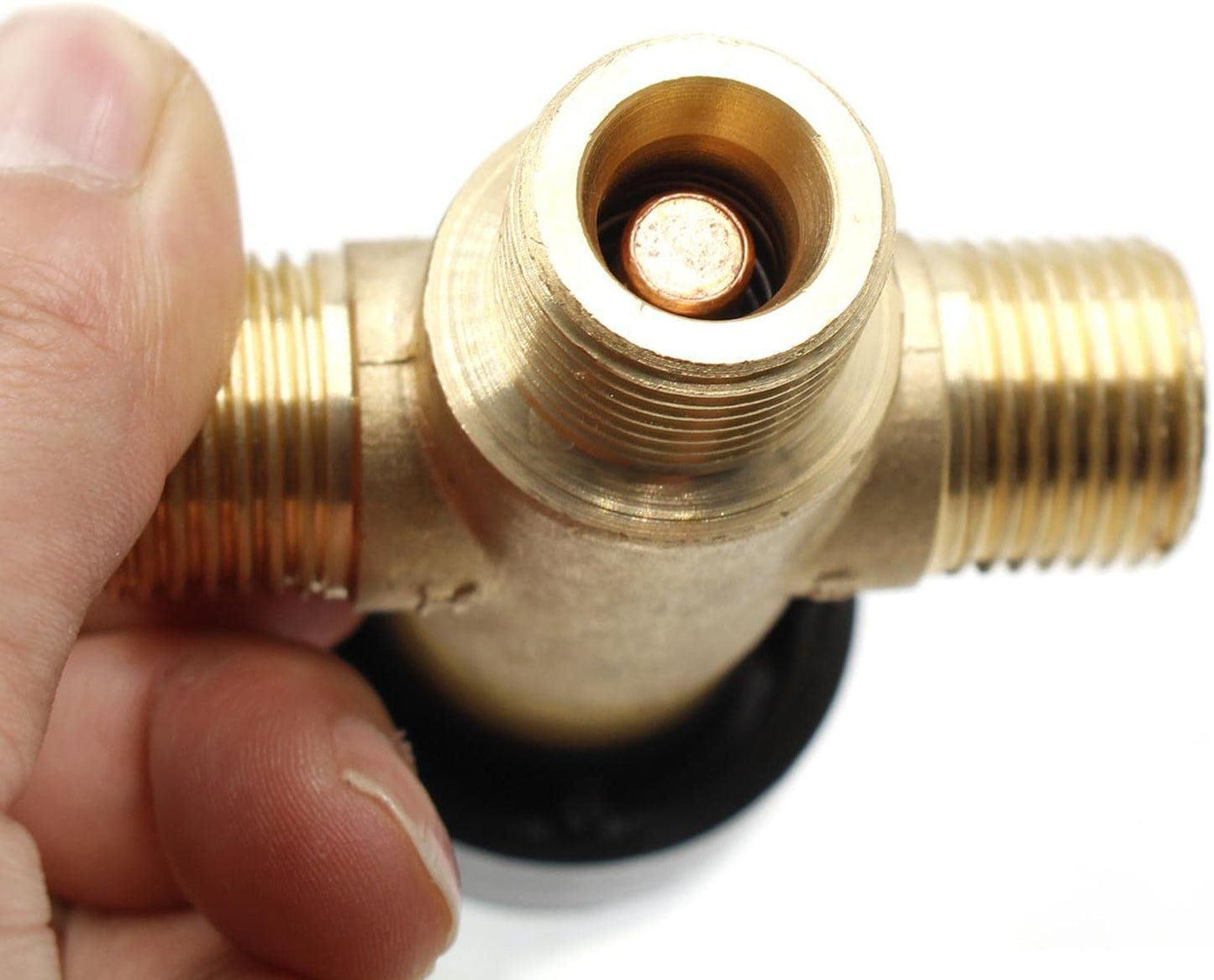 UGPLM Brass Thermostatic Mixing Valve 1/2 NPT Male Connections Home Plumbing Fixtures Bathroom for Showers Home Kitchen Bidets