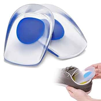 Silicone Heel Cups Pads for Bone Spurs Pain Relief Protectors