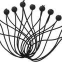 Yardwe 10pcs Elastic Bungee Ball Ropes Outdoor Umbrella Fixing Belt Tarp Fasteners Heavy Duty Tent Strap Canopy Umbrella Tie Down
