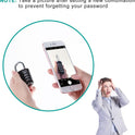 ZHEGE Padlock, Combination Lock 4 Digits, Outdoor Padlock Weatherproof for Gym Locker, Garden Fence Gate (Black)