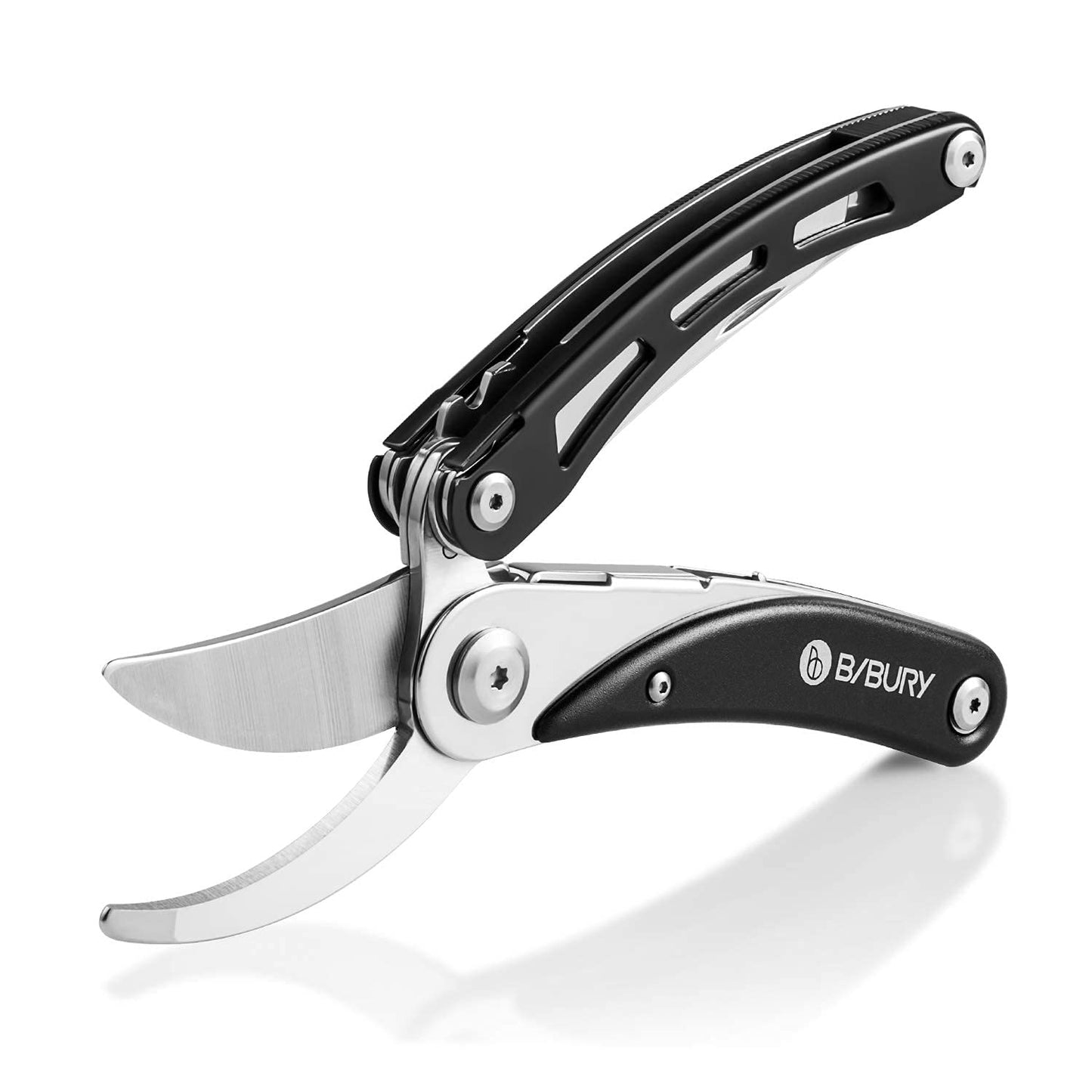 Bibury Gardening Hand Pruners, 5 in 1 Multitools Folding Scissors 420 Stainless Steel Pruning Shears for Tree Trimmers Secateurs,Garden Scissors,Garden...