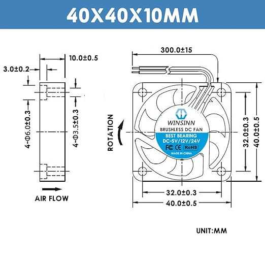 WINSINN 40mm 24V Fan