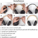 Studio 3 Headband Replacement Top Headband Replacement Head Band Parts Accessories Repair Kit Compatible with Studio 3.0 A1914 Wireless Studio 2.0 Wireless...