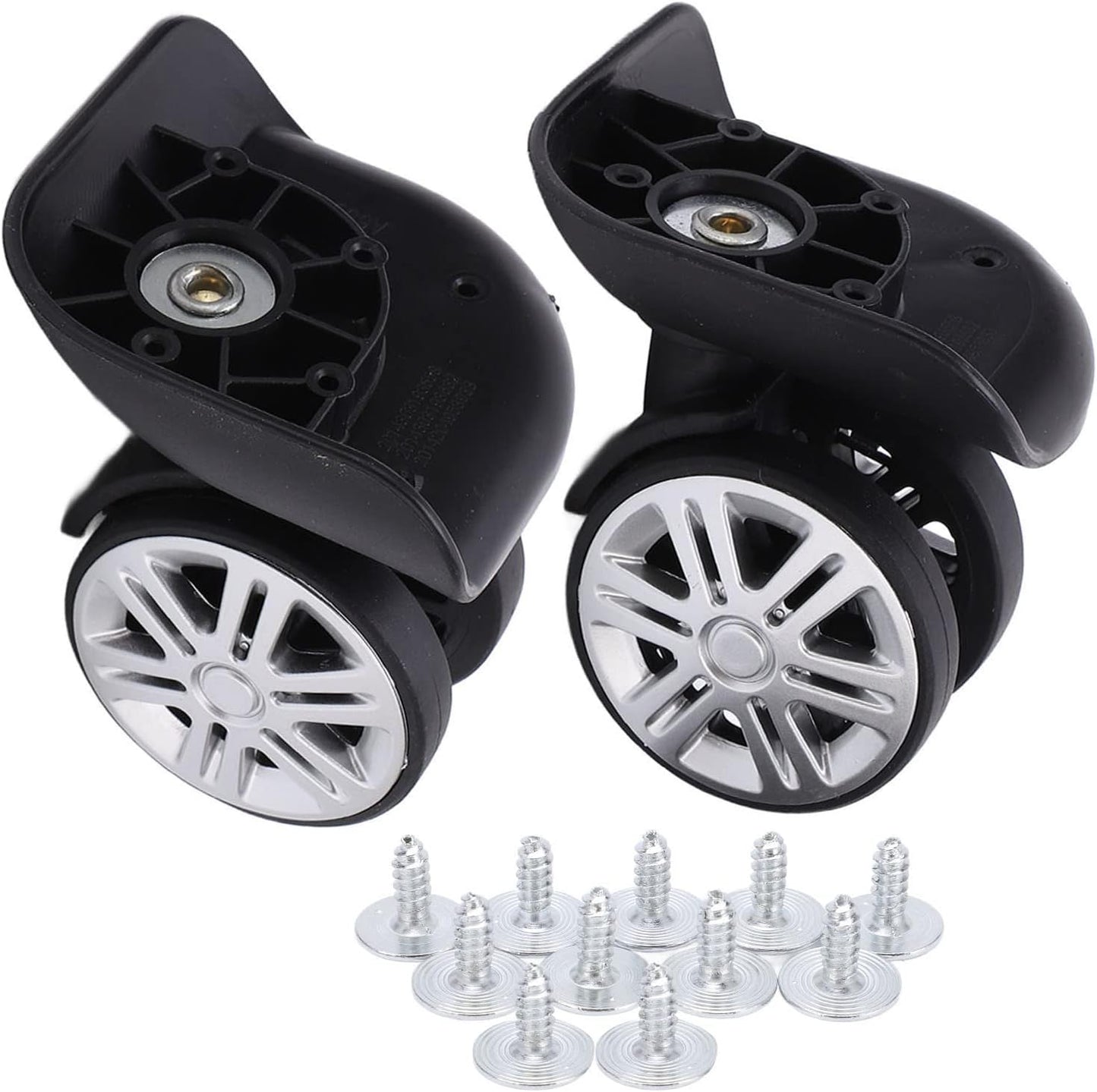 Fydun 1 Pair A65, Wheels Mute Swivel Suitcase Luggage Samsonite Replacement Wheels Replacement for Caster Repair Parts