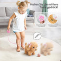 Stimmungs Interactive Pet Dog with Function for Children, Toy Plush Toy Dog with Walking, Barking, Tail Wagging, Electronic Pet Dog for Toddlers, Girls, Boys