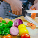 2 in 1 Clever Cutting Knife – Stainless Steel Food Chopper & Kitchen Scissor