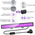 Eleganted  36W LED Black Light Spotlight, Improved 64 LED Black Light Lamp Tube with Plug, Switch and 150cm Cable, Lights 22x22ft for Halloween Party Stage Lighting