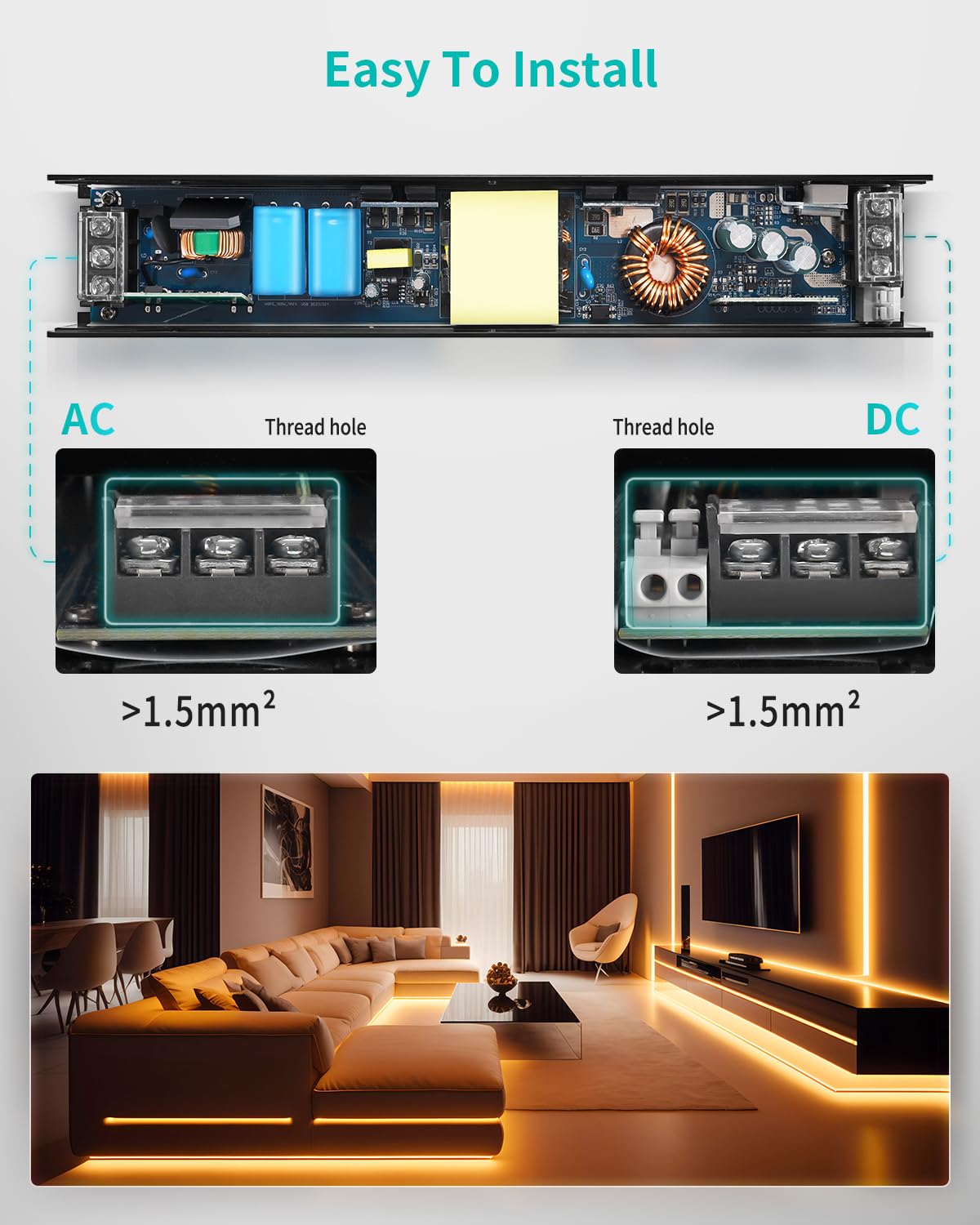 REYLAX LED Driver 12V 200W Dimmable TRIAC & 0/1-10V, Constant Voltage, 16.7A Power Supply 240V to 12V DC Adapter, Low Voltage Transformer for 12 Volt...