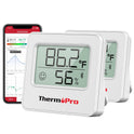 ThermoPro TP357 2 Pack 260FT Bluetooth Hygrometer Room Thermometer for Home with Remote Temperature and Humidity Monitor & Smart APP, Temperature...