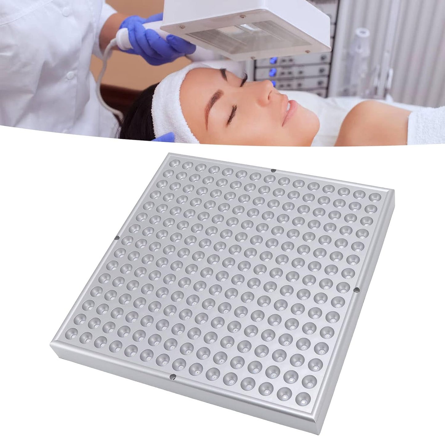 Tanning Lamp, 460nm Hanging Use Face Tanning Lamp, Self Tanner Lamp Device, 225Pcs LEDs 460nm, Foldable High Power Blue Lamp, Self Tanner Light for Face and...