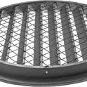 Vent Systems 12” Inch Aluminum Steel Soffit Vent Cover – Round Louvered Air Vent Grille with Built-in Mesh Screen and Flange – Heavy-Duty HVAC Register for...