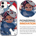 Eouine Case for Apple iPhone 11 Case (6.1 Inches), Soft Transparent TPU Silicone Protective Case with Anime Demon Slayer Tanjirou Nezuko, STO...