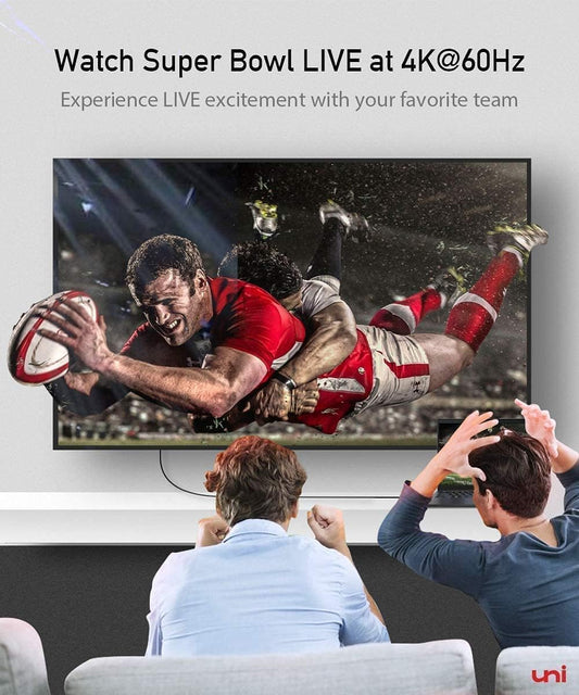 uni USB C to HDMI Cable 10ft 4K@60Hz, Sturdy Aluminum USB Type-C to HDMI Cord, (Thunderbolt 3/4 Compatible) with Samsung S8-S23, MacBook Pro/Air2023, iPad Pro/Air 4, iPhone 15 Pro/Max, Chromebook